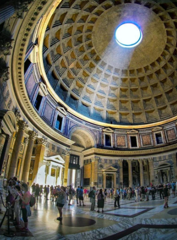 <p>True or False. The image below is a structure or feature of Roman Architecture</p>