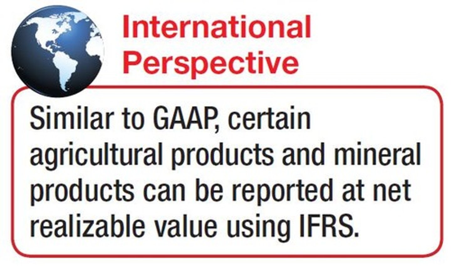 <p>1. Certain agricultural and mineral products. 2. Inventory where cost figures are difficult to obtain. 3. Damaged, obsolete, or repossessed goods.</p>