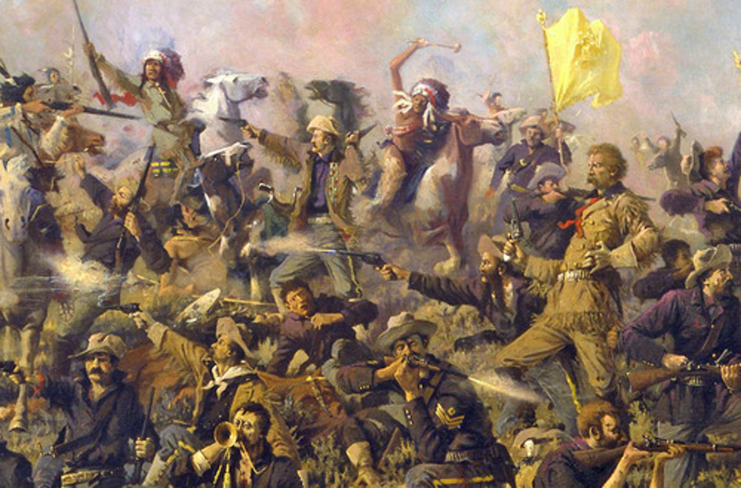 <p>The Battle of the Little Bighorn, also called Custer's Last Stand, was an engagement between the combined forces of the Lakota and Northern Cheyenne tribes against the 7th Cavalry of the United States Army. The most famous of all of the Indian Wars, the remarkable victory for the Lakota and Northern Cheyenne occurred over two days on June 25-26, 1876 near the Little Bighorn River in eastern Montana Territory. The U.S. cavalry detachment, commanded by Lieutenant Colonel George Armstrong Custer, lost every soldier in his unit.</p>