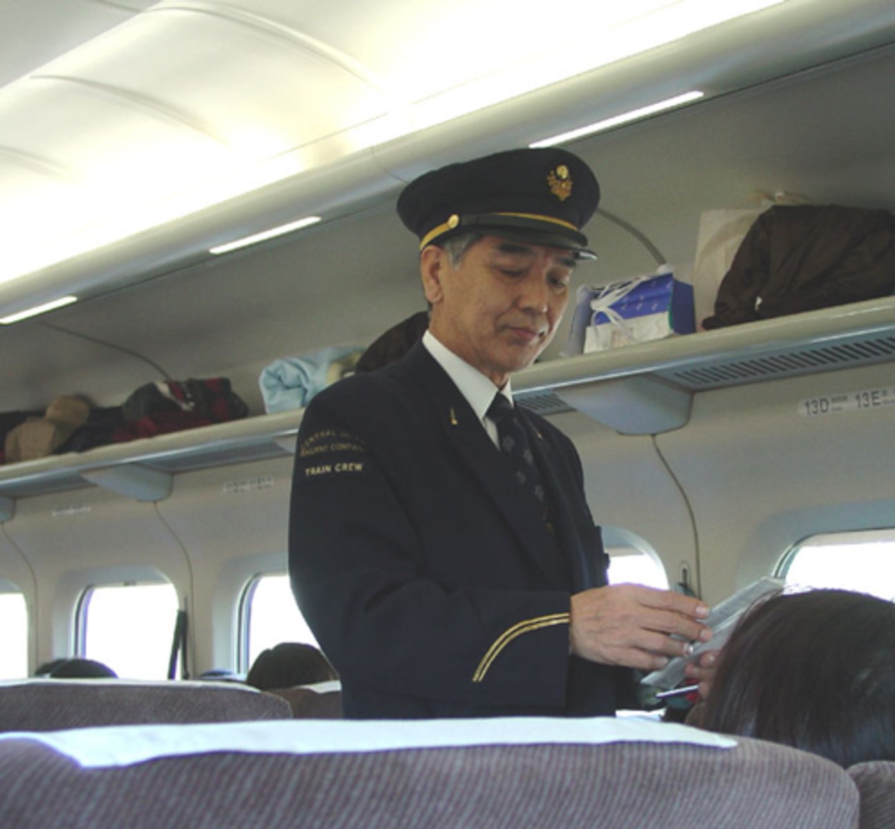 <p>to check tickets</p>