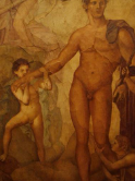 <ul><li><p>Roman Arts</p></li><li><p>Notable Roman Wall Paintings</p></li><li><p>This gorgeous ‘___’, 18th century was discovered from within a Basilica located in Herculaneum, Pompeii. </p></li><li><p>The painting looks spectacular and shows a few children holding Theseus’s hand and congratulating him for killing the mythological beast-Minotaur</p></li></ul><p></p>