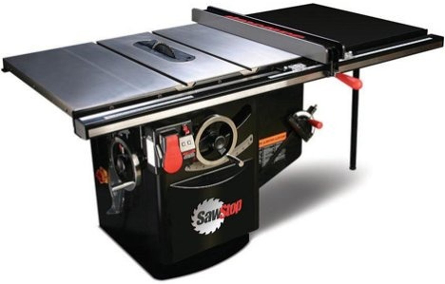 <p>a circular saw mounted under a table or bench so that the blade projects up through a slot.</p>