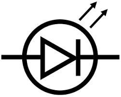 <p><span>a </span>light-emitting diode</p>