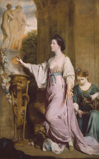 <p>Lady Sarah Bunbury Sacrificing to the Graces</p>