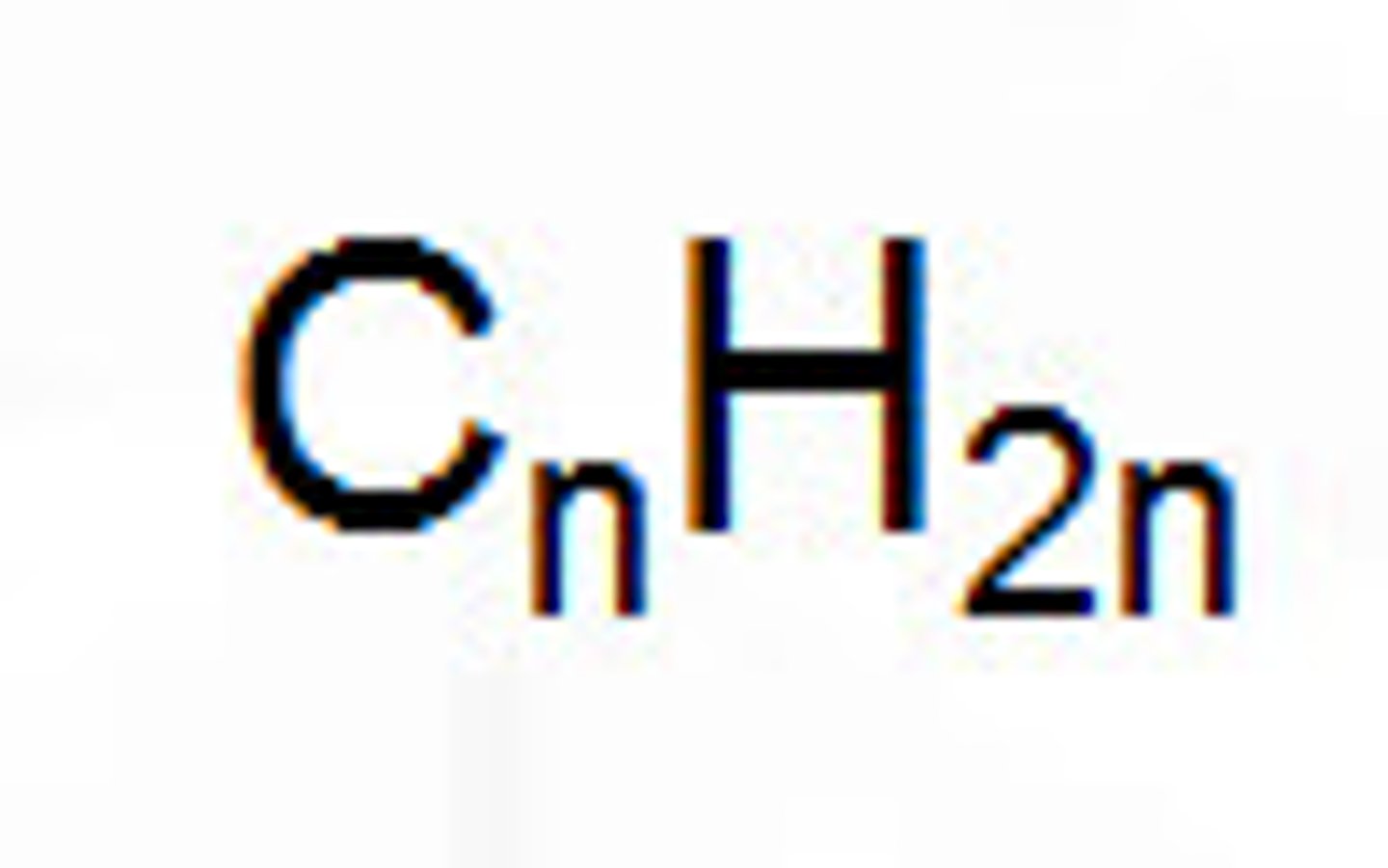 <p>CnH2n</p>