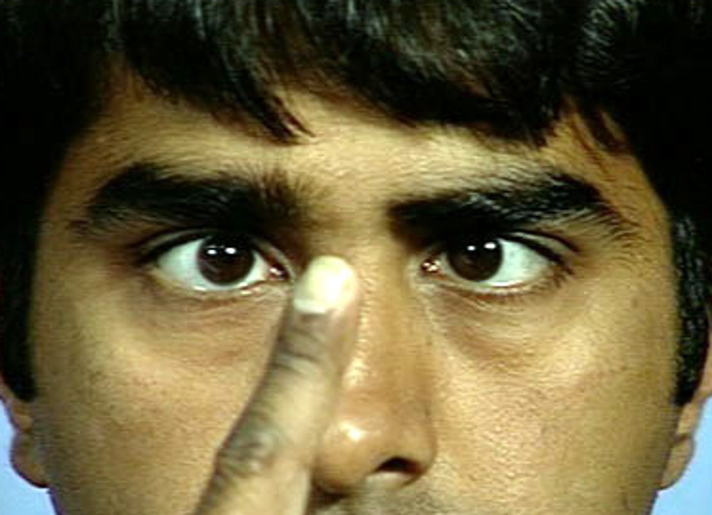 <p>eyes orient their visual axis toward object</p>
