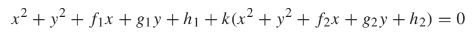 Equation of intersection