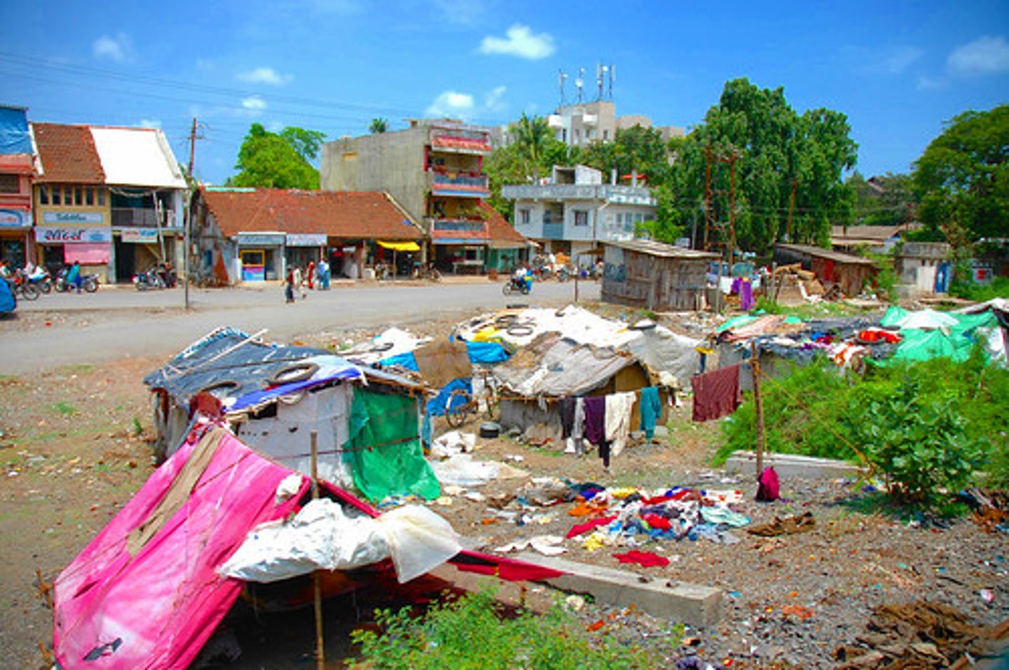 <p>a poor agricultural country that is seeking to become more advanced economically and socially</p>