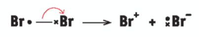 <p>two electrons end up on one atom to form two charged atoms</p>