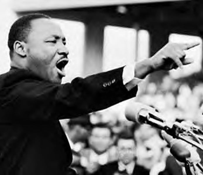 <p>U.S. Baptist minister and civil rights leader. A noted orator, he opposed discrimination against blacks by organizing nonviolent resistance and peaceful mass demonstrations. He was assassinated in Memphis, Tennessee. Nobel Peace Prize (1964)</p>