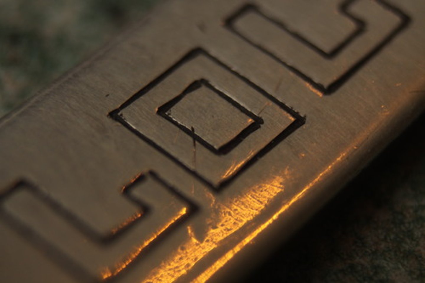 <p>to write or engrave on something</p>