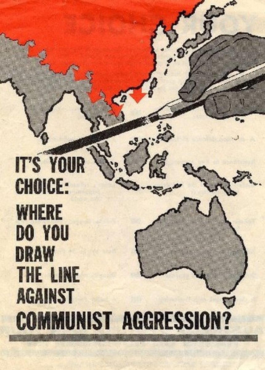<p>This was an effort to block Soviet influence by making alliances and supporting weaker nations in order to stop the spread of communism.</p>