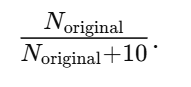<p>the next-generation frequency of <strong>c</strong> is the old frequency multiplied by the dilution factor</p>