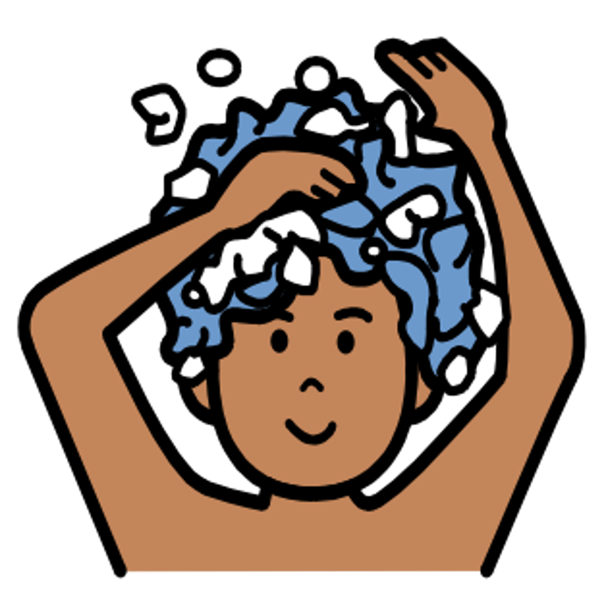 <p>to wash one's hair</p>