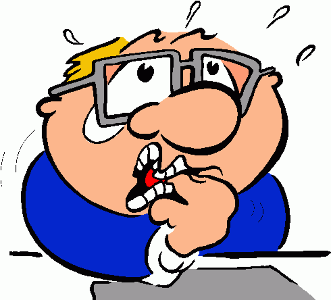 <p>I'm nervous</p>