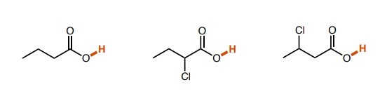 <p>How do the pka values of these molecules differ?</p>