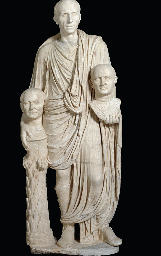 <p>Be familiar with Fig. 7-7 <em>(</em>Man with portrait busts of his ancestors)<em>.</em></p>