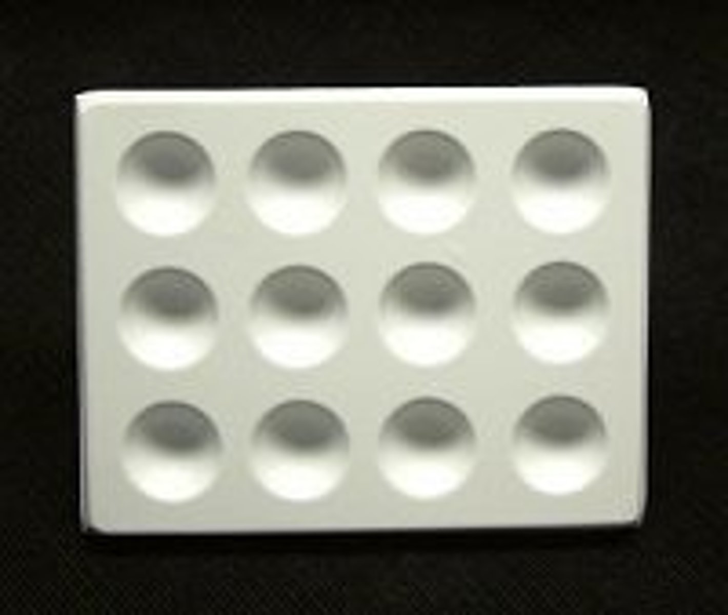 <p>a flat plate with multiple "wells" used as small test tubes</p>