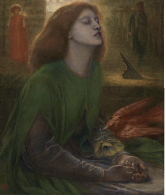 <p>Beata Beatrix (Blessed Beatrice) Dante Gabriel Rossetti 1864-70</p>