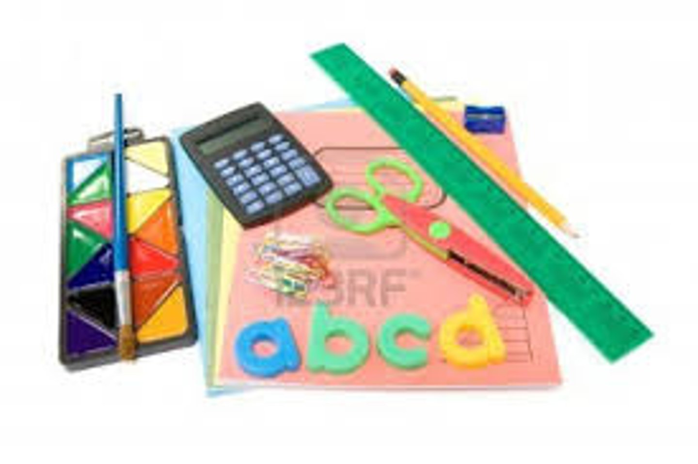 <p>the school supplies</p>
