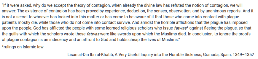 <p>The system of thought demonstrated by al-Khatib suggests he was most influenced by which of the following?</p>