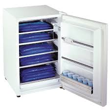 <p>A freezer</p><p>The freezer was cold.</p>