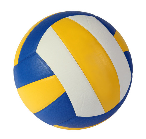 <p>un ballon (de volleyball)</p>