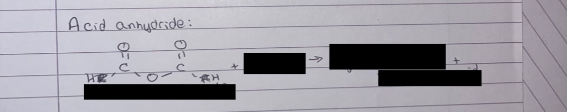 <p>what is this example from making an ester out of acid anhydride</p>