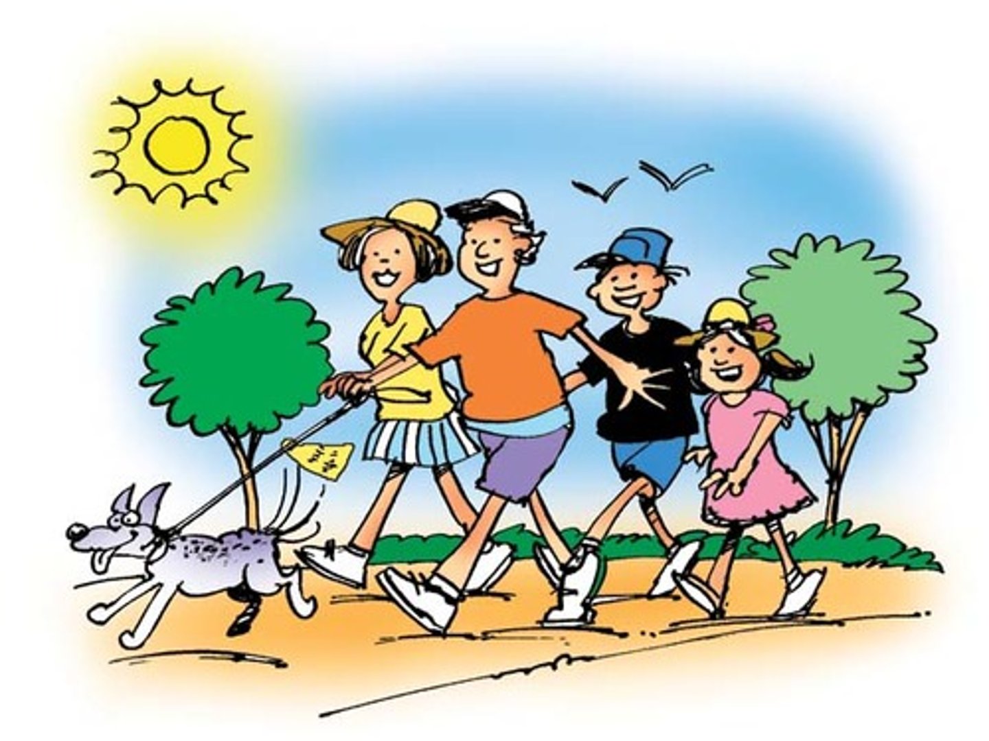 <p>to go for a walk</p>