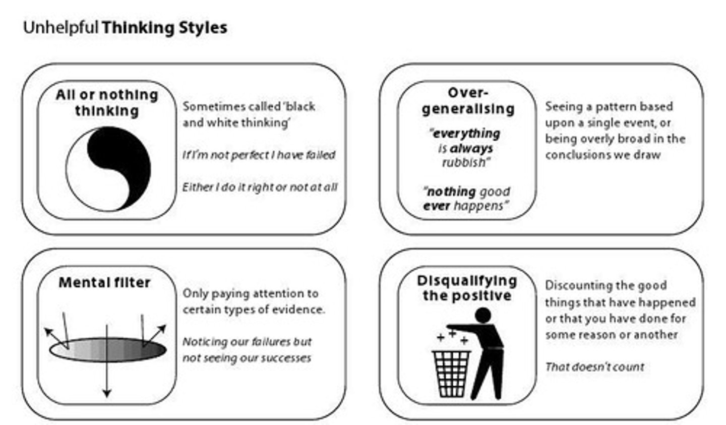 <p>Negative emphasis in interpreting situations.</p>
