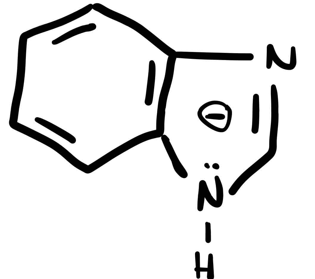 <p>Benzene + imidazole </p>