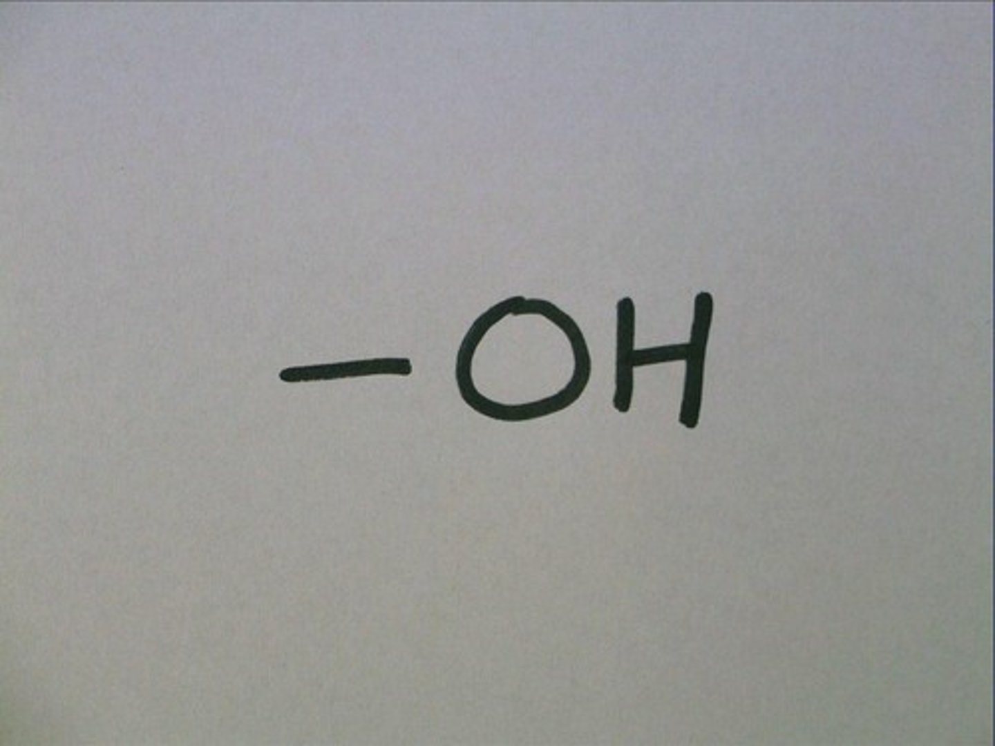 <p>A fucnctional group consisting of an oxygen atom bonded to a hydrogen atom.</p>
