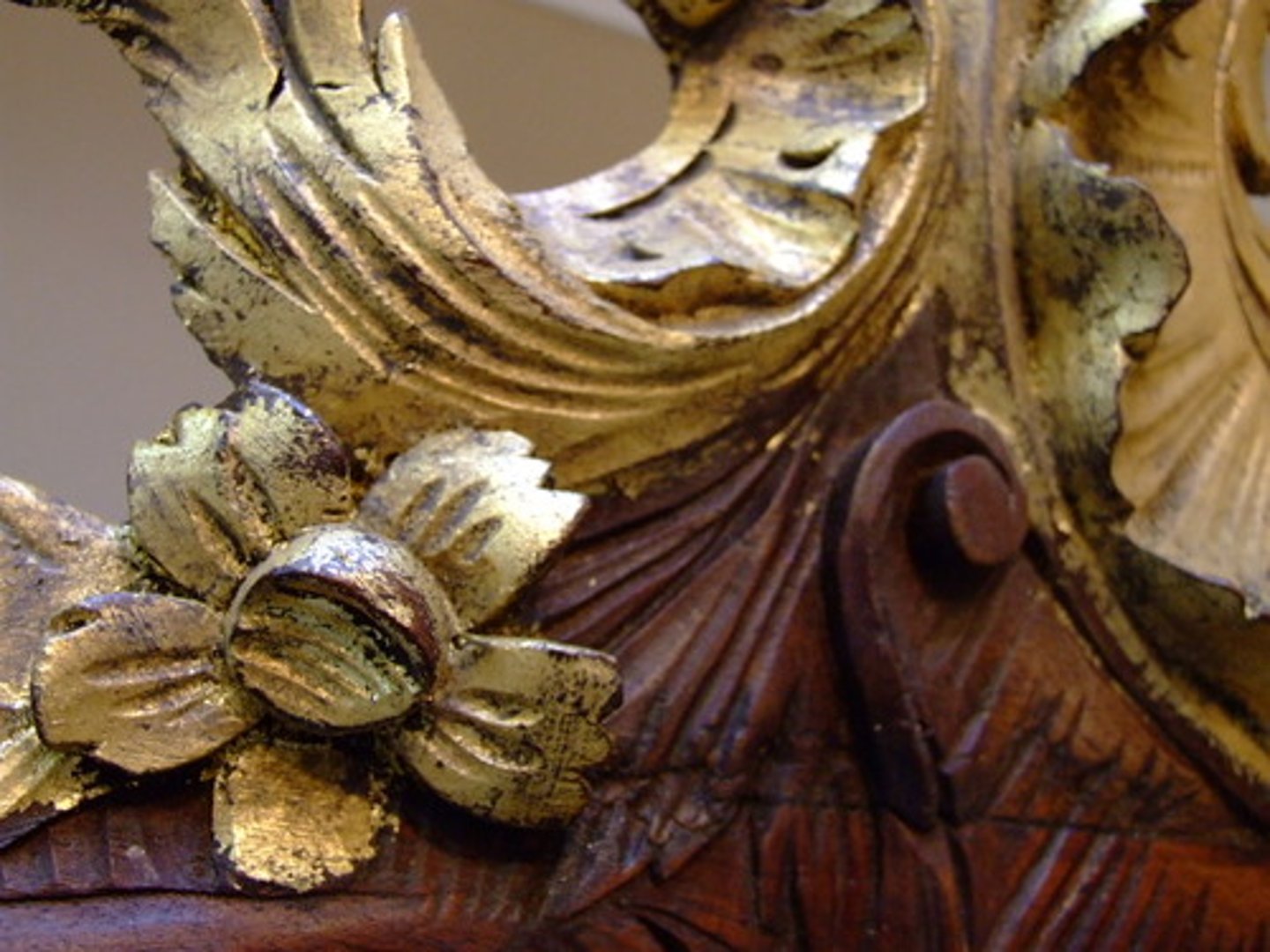<p>paper-thin sheets of hammered gold that are used in gilding (such as Byzantine icons)</p>
