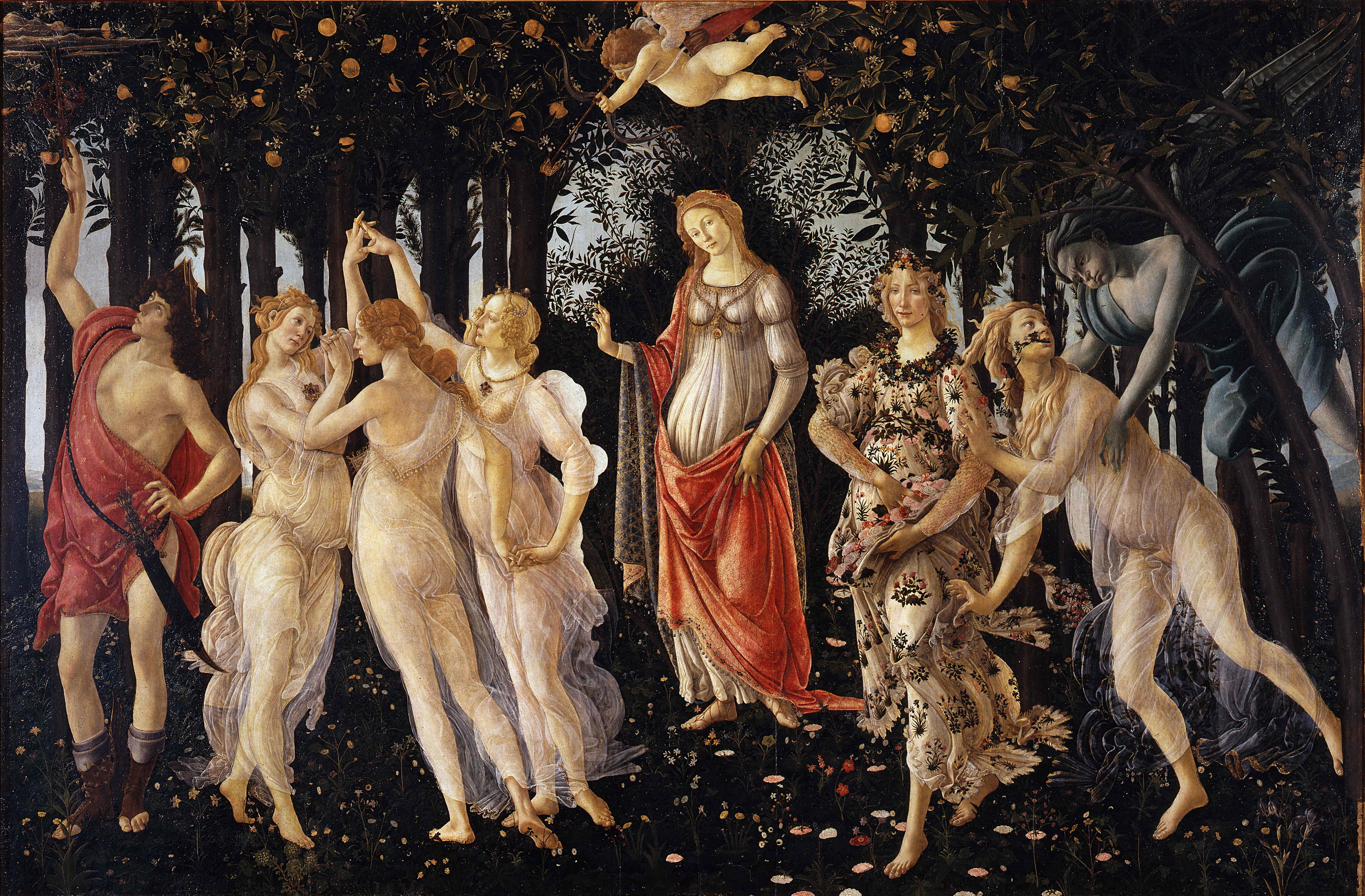 <p><em>La Primavera Sandro Botticelli (1482)</em></p>