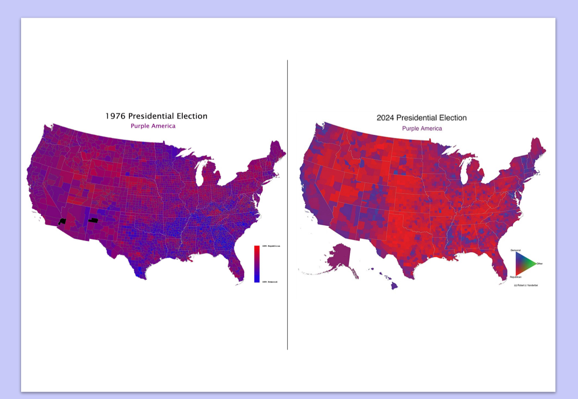 <p><span style="color: rgb(246, 247, 251)">We have gotten less diverse over time (less purple, more red and blue)</span></p>