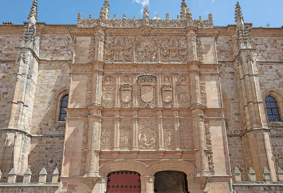<p>Intricate, highly decorative style of early 16th-century Spanish architecture, resembling fine silversmith’s work, extravagantly applied to the walls of late-Gothic buildings and generally unrelated to any expression of construction</p>