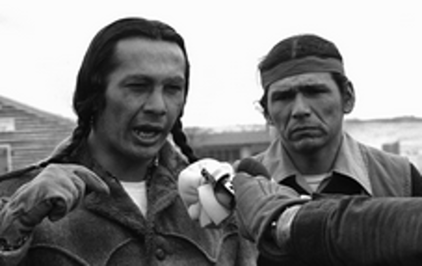 <p>one of American Indian Movement's (AIM) best known leaders emphasizing the importance of Native American property rights</p>