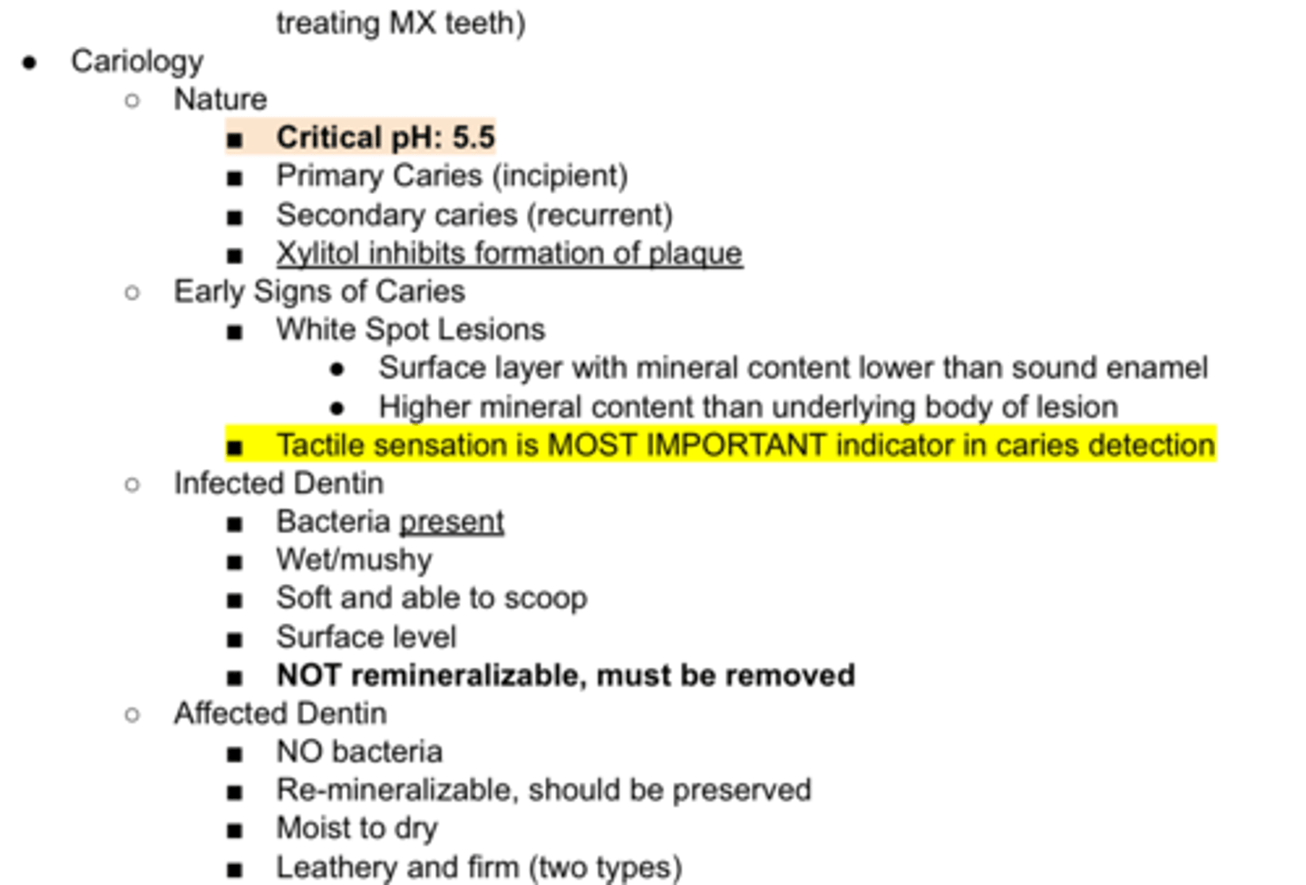 <p>White Spot Lesions are an ____ ____ of Caries</p><p>-Surface layer with mineral content lower than sound enamel</p><p>- Higher mineral content than underlying body of lesion</p>