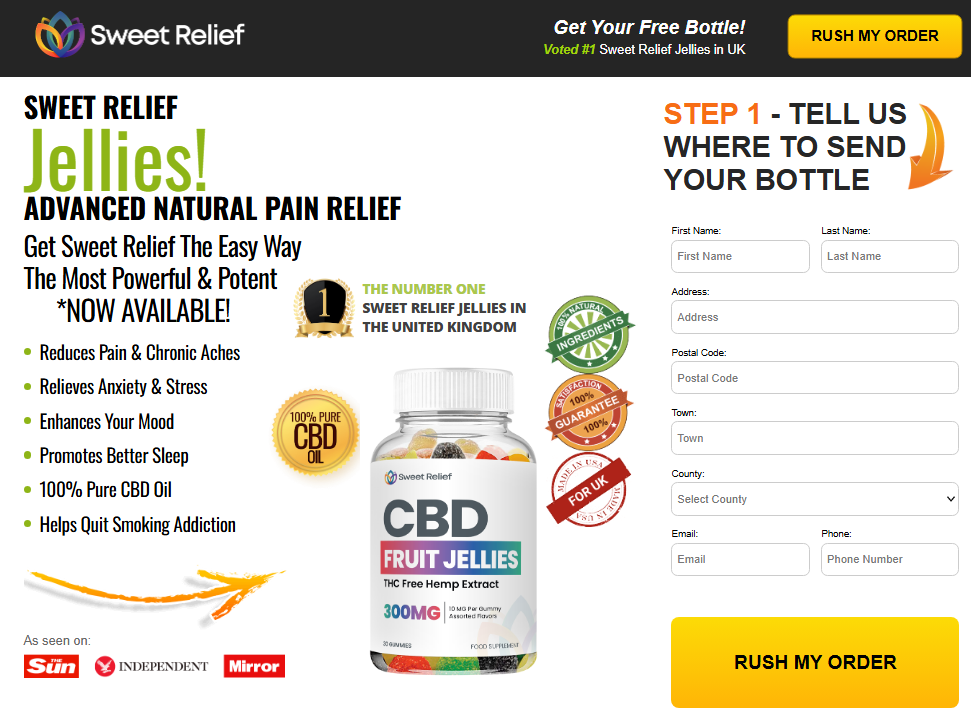 <p>Sweet Relief CBD Fruit Jellies United Kingdom</p>