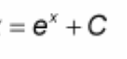 <p>? = e^(x) + C</p>