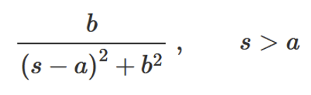 <p>F(s) =</p>