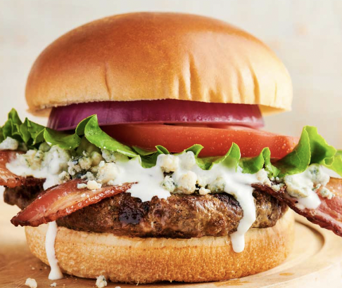 <p>Bleu Cheese &amp; Bacon Burger</p>