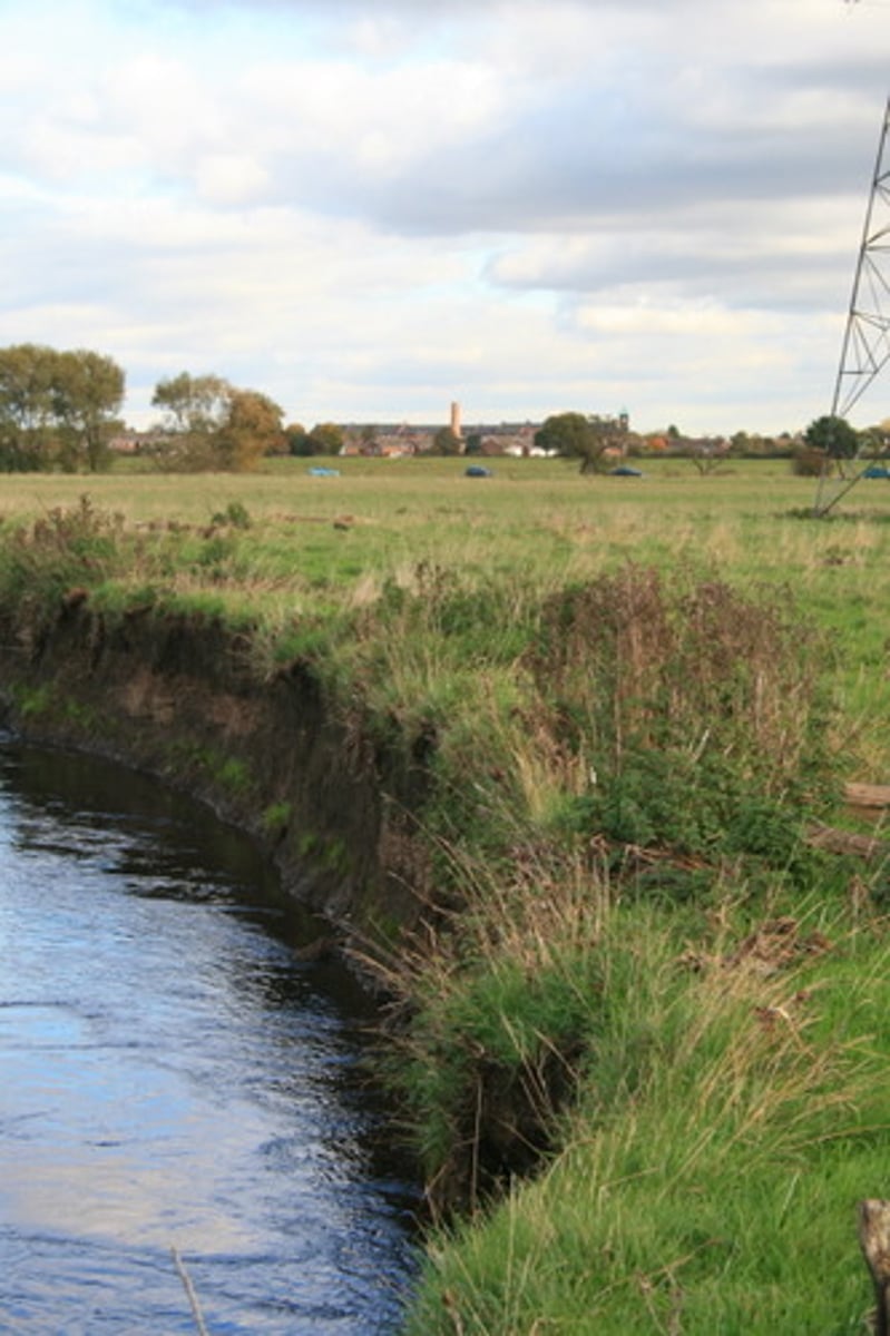 <p>Steep outer edge of a meander where erosion is at its maximum.</p>