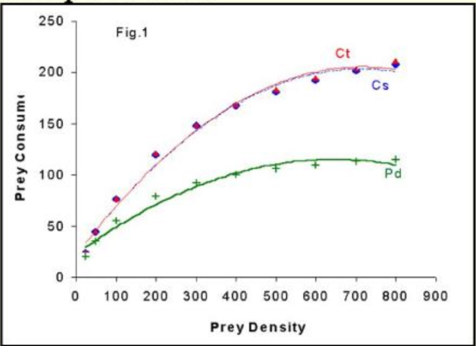 <p>Type II functional response </p>
