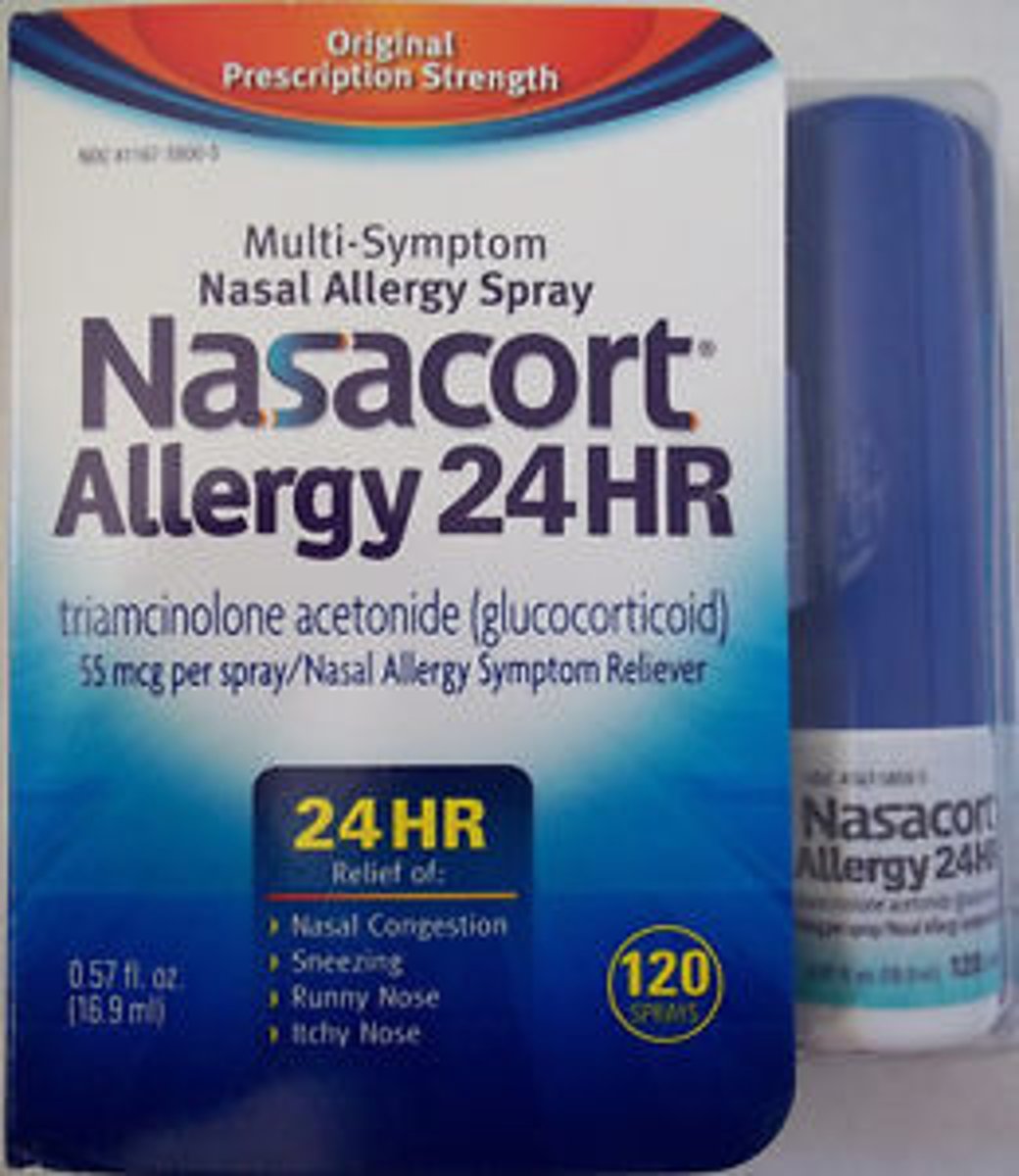 <p>Brand: Nasacort</p><p>Class: Nasal corticosteroid</p><p>Indication: Upper respiratory allergies</p>
