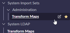 <p><strong>All &gt; System Import Sets &gt; Administration &gt; Transform Maps</strong></p>