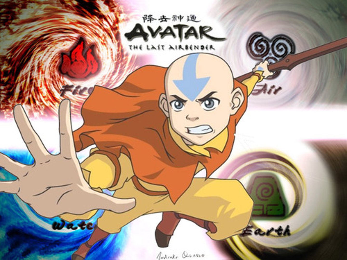 <p>-Set in a mystical time and place where certain individuals can manipulate ("bend") one of the four elements: water, earth, fire, or air</p><p>-The show is presented in a style that combines anime and American animation styling and story structure. Initially aired on Nickelodeon from 2005 to 2008</p><p>-Followed by a sequel series, The Legend of Korra</p><p>-Nationalism, imperialism, genocide</p>