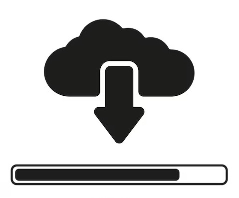 <p>(<em>verb</em>) to get data from another computer, usually using the Internet</p><p>“I don’t have Internet access, so I can’t _______ any files onto my computer.”</p>
