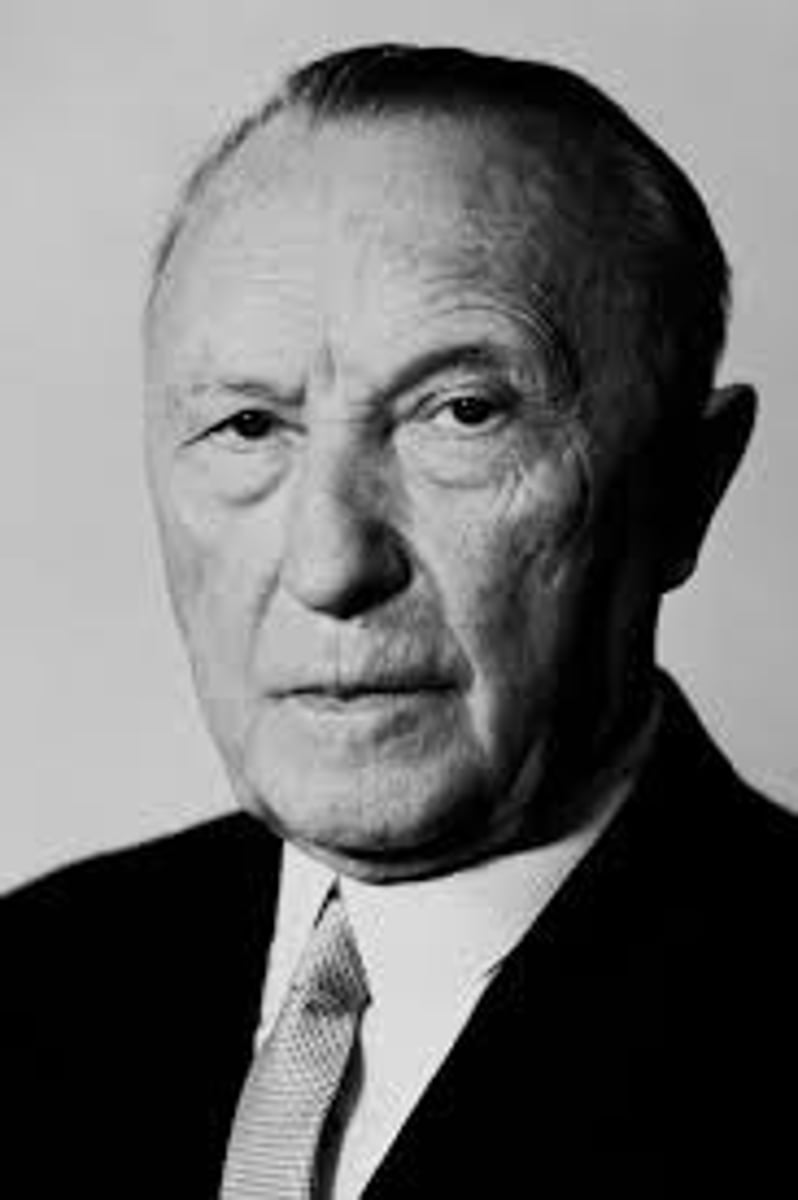 <p>Der erste Bundeskanzler der Bundesrepublik Deutschland</p>