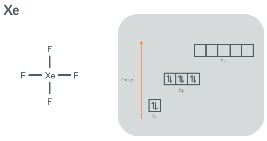 <p><span>How can Xenon can make 4 bonds in XeF<sub>4</sub>?</span></p>